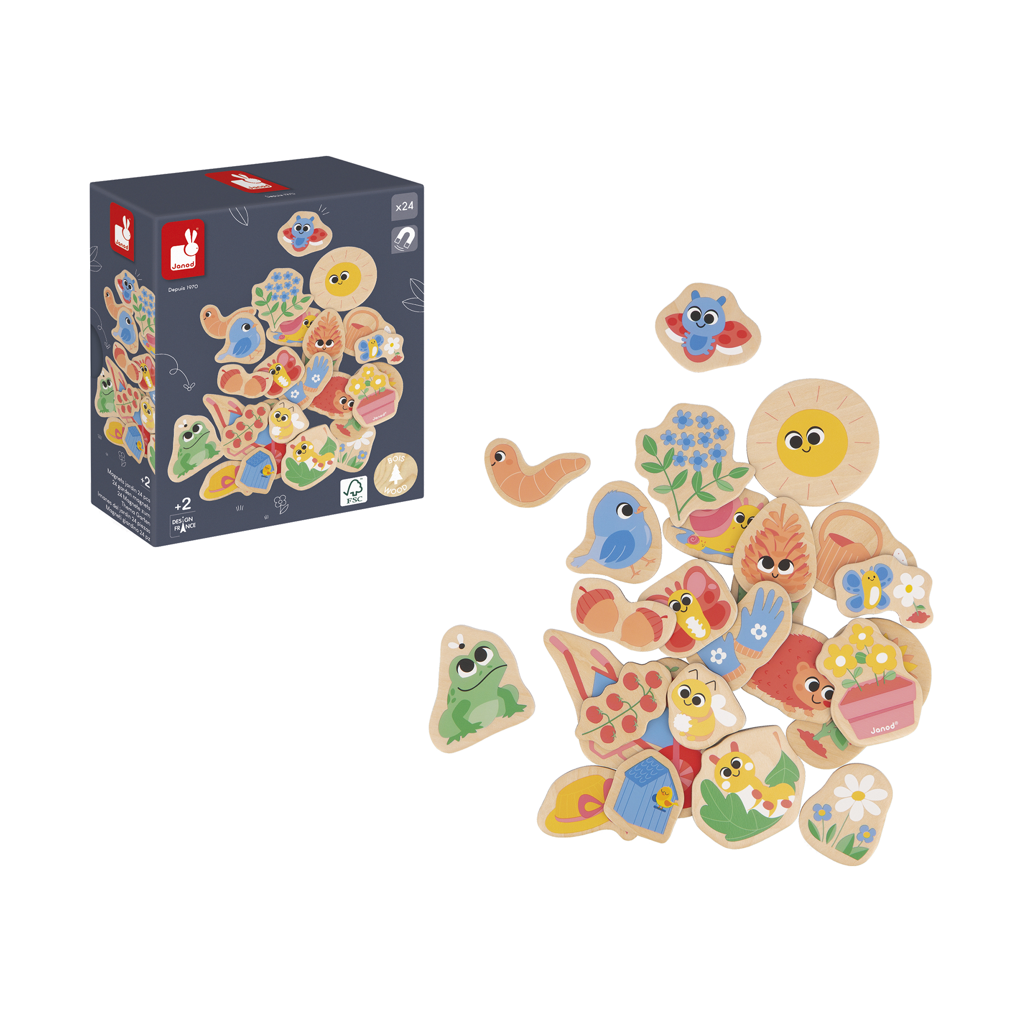 AIMANTS JARDIN - 24pcs JANOD
