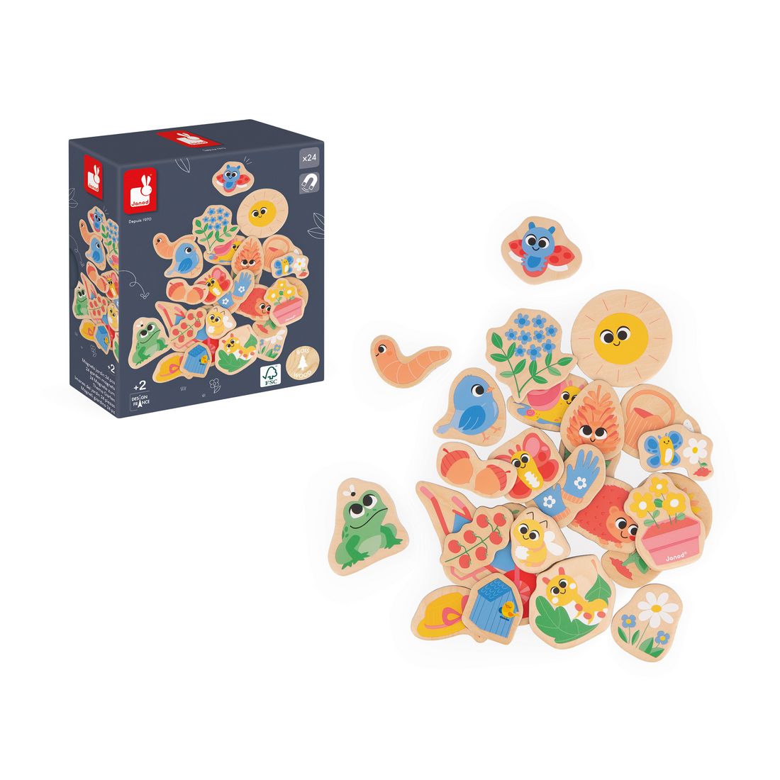 AIMANTS JARDIN - 24pcs JANOD