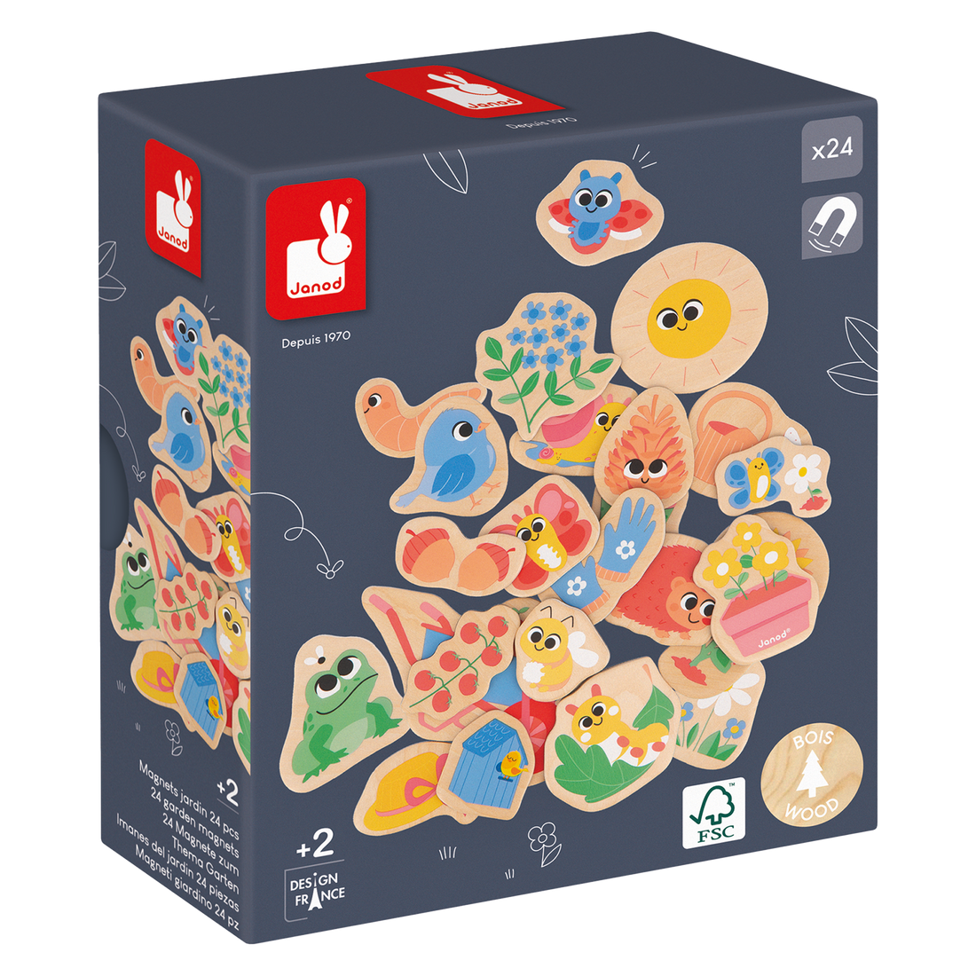 AIMANTS JARDIN - 24pcs JANOD