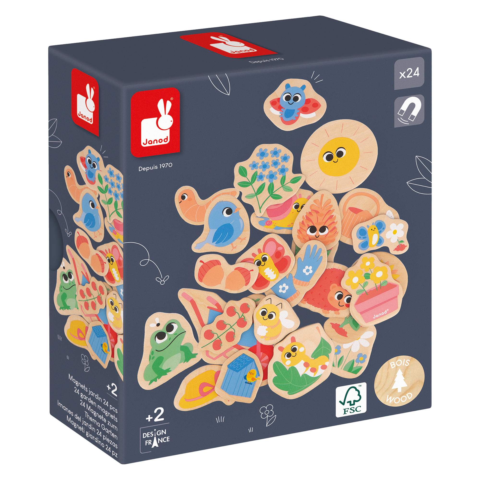 AIMANTS JARDIN - 24pcs JANOD
