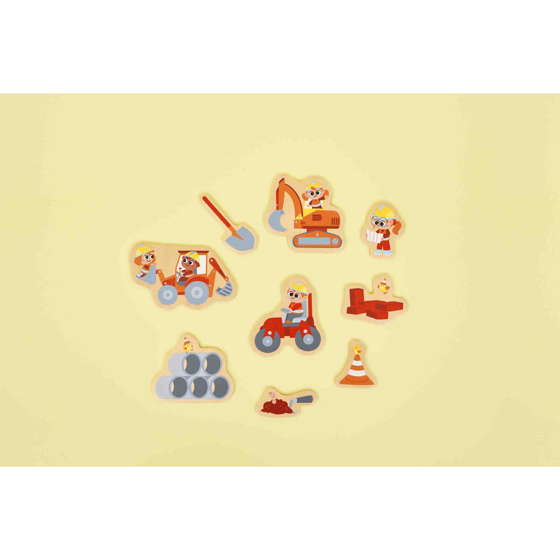 AIMANTS ENGINS DE CHANTIER - 24pcs JANOD