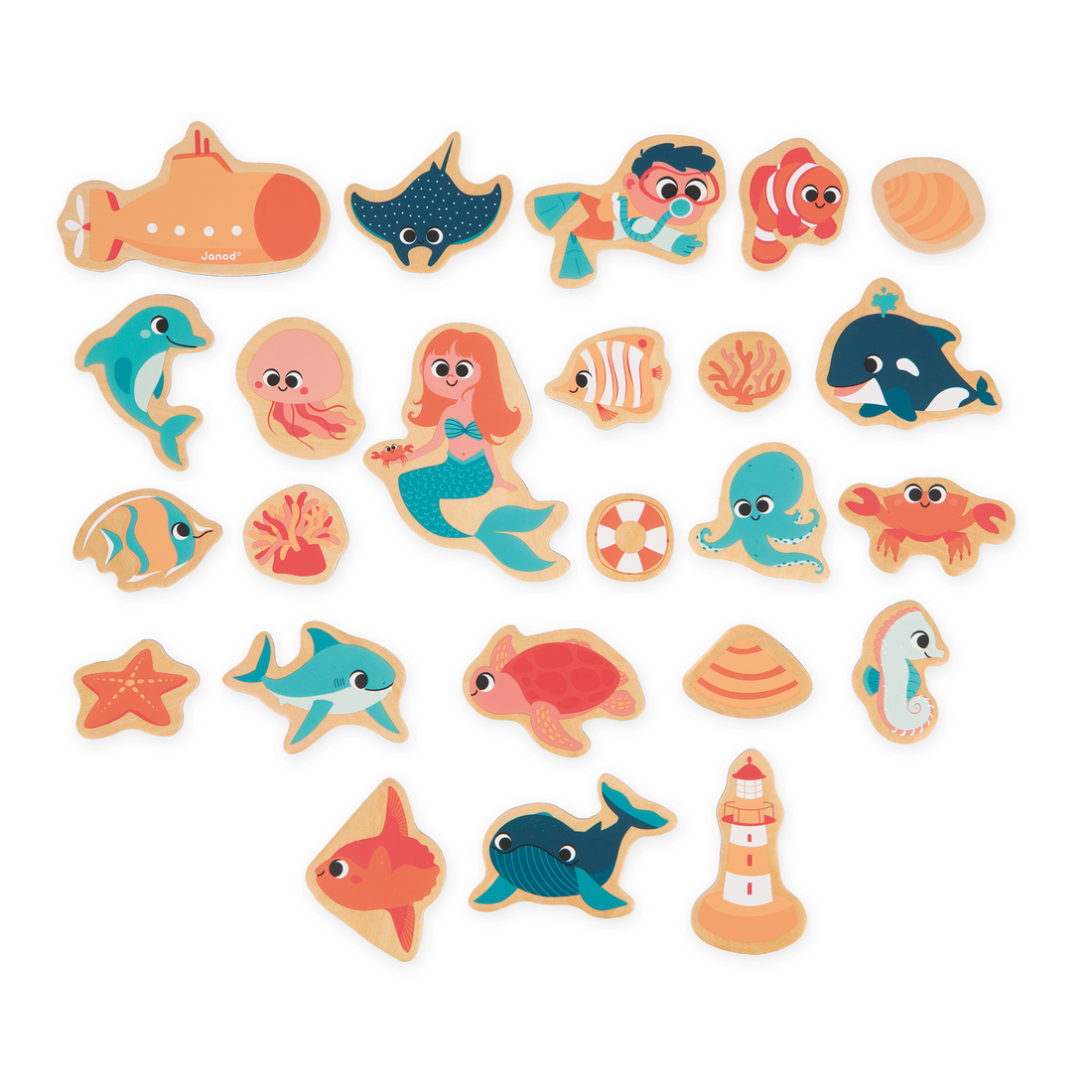 AIMANTS MONDE MARIN - 24pcs JANOD