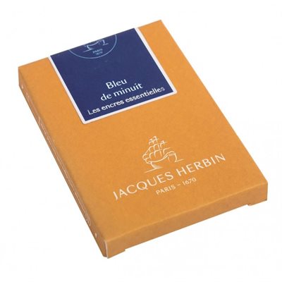 Boite De 7 Maxi Cartouches-Bleu De Minuit J.HERBIN