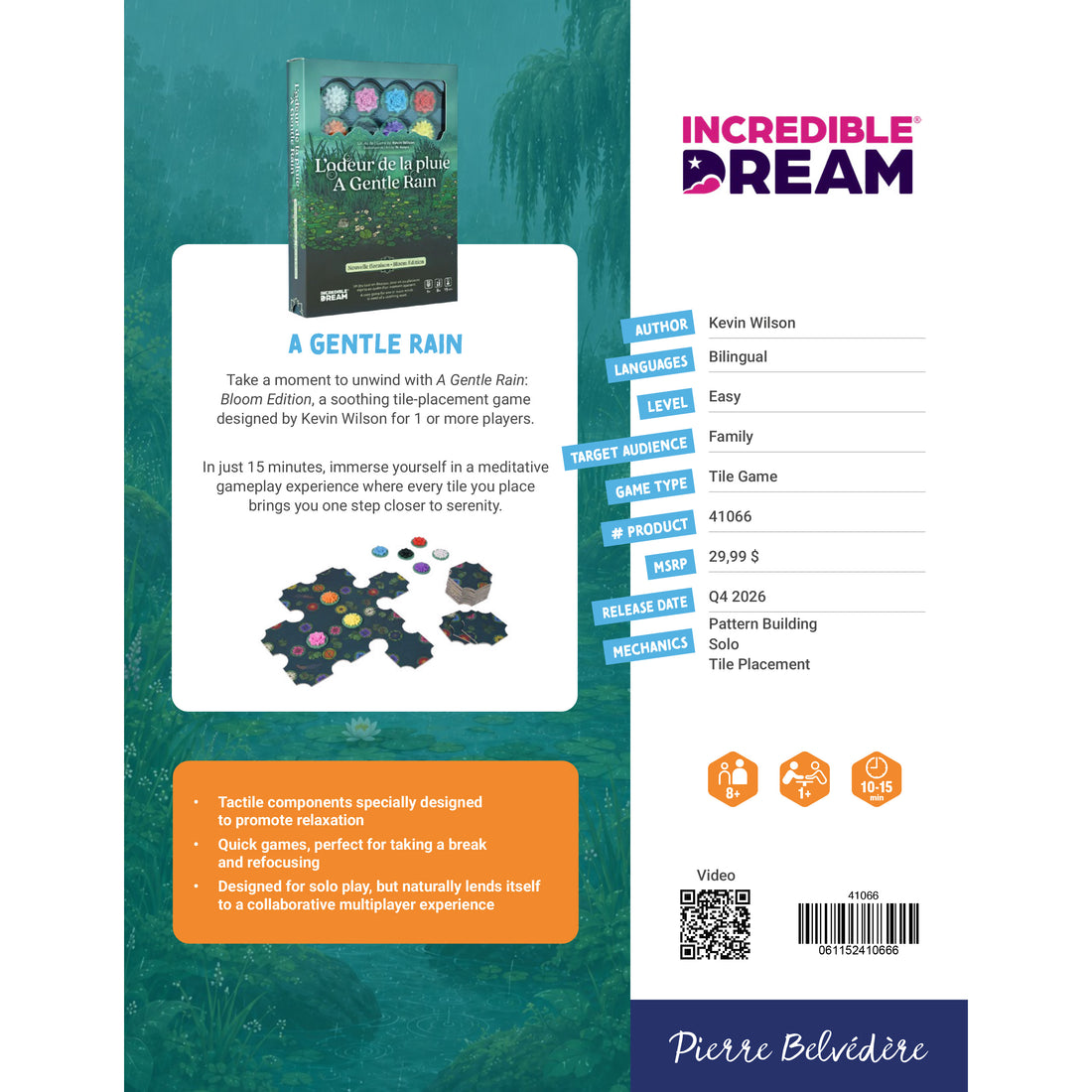 L'ODEUR DE LA PLUIE - INCREDIBLE DREAM STUDIOS