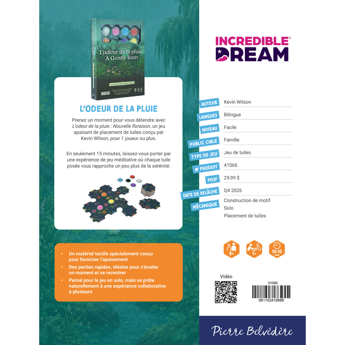 L'ODEUR DE LA PLUIE - INCREDIBLE DREAM STUDIOS