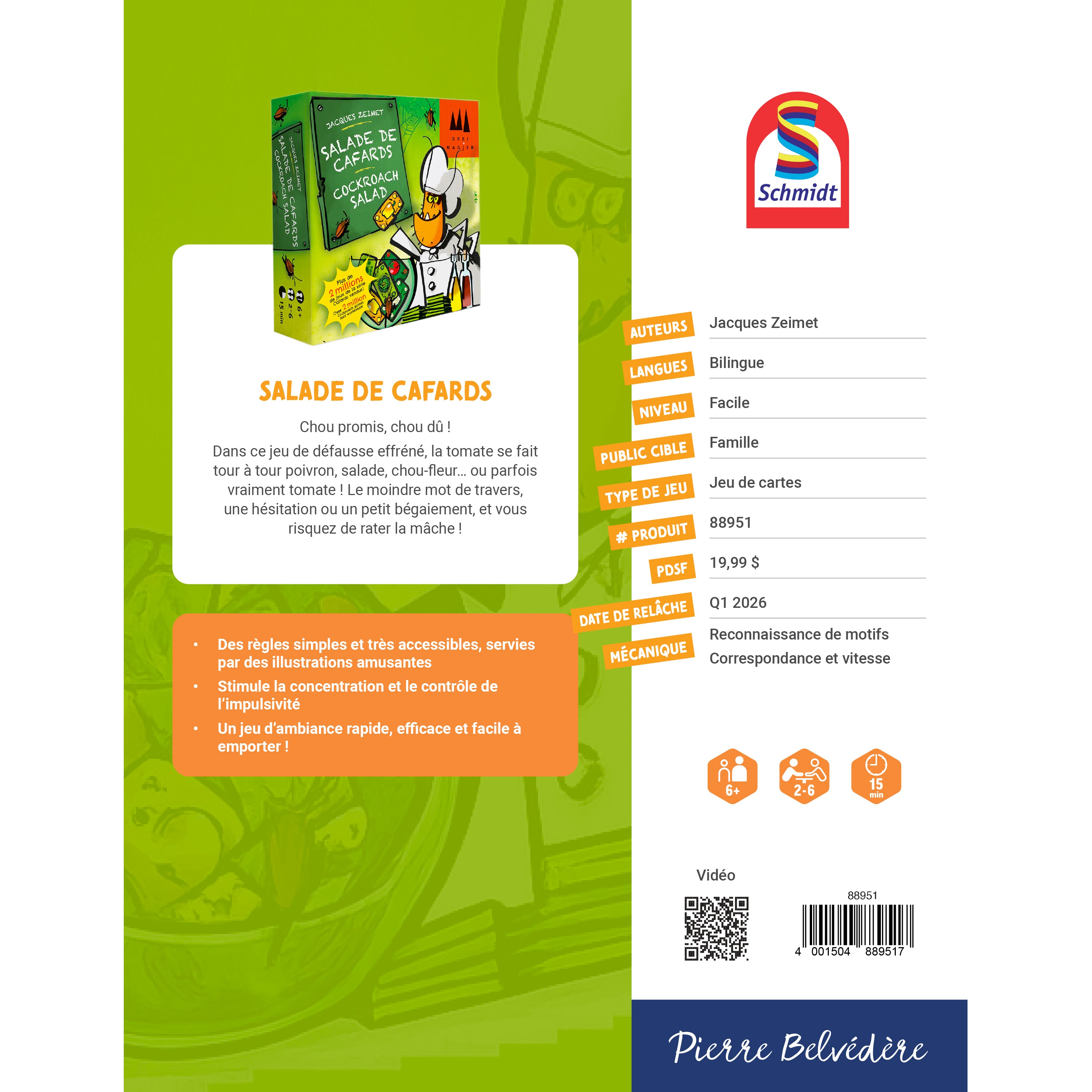 LA SALADE DE CAFARDS SCHMIDT