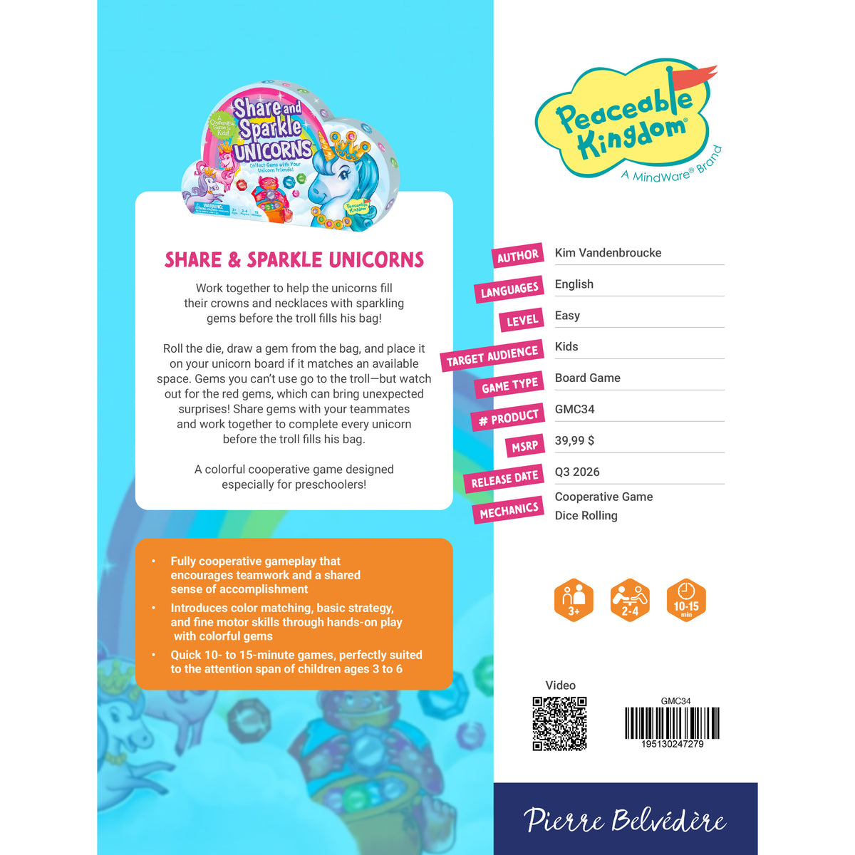 SHARE & SPARKLE UNICORNS - PEACEABLE KINGDOM