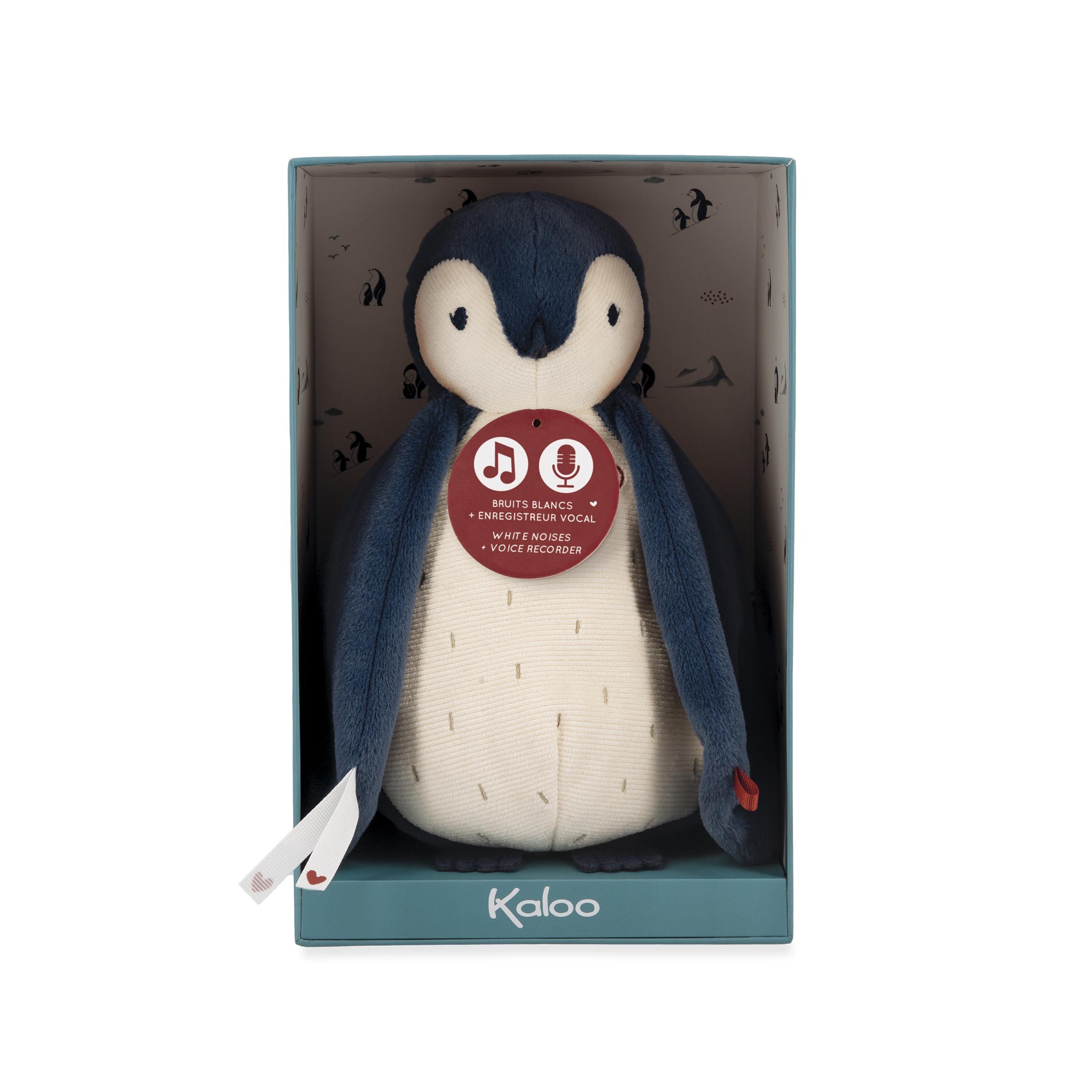 PELUCHE BRUITS BLANCS & ENREGISTREUR VOCAL - BLEU KALOO