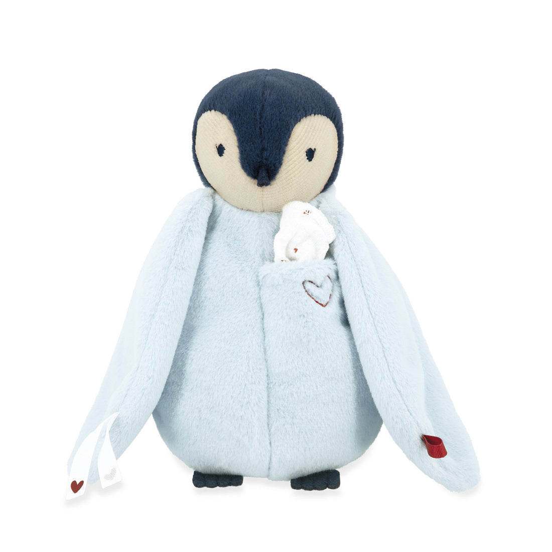 PELUCHE BISOU PINGOUIN - BLEU KALOO