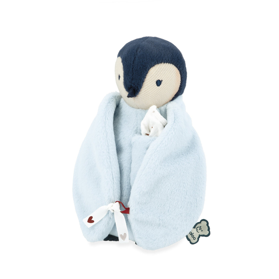 PELUCHE BISOU PINGOUIN - BLEU KALOO