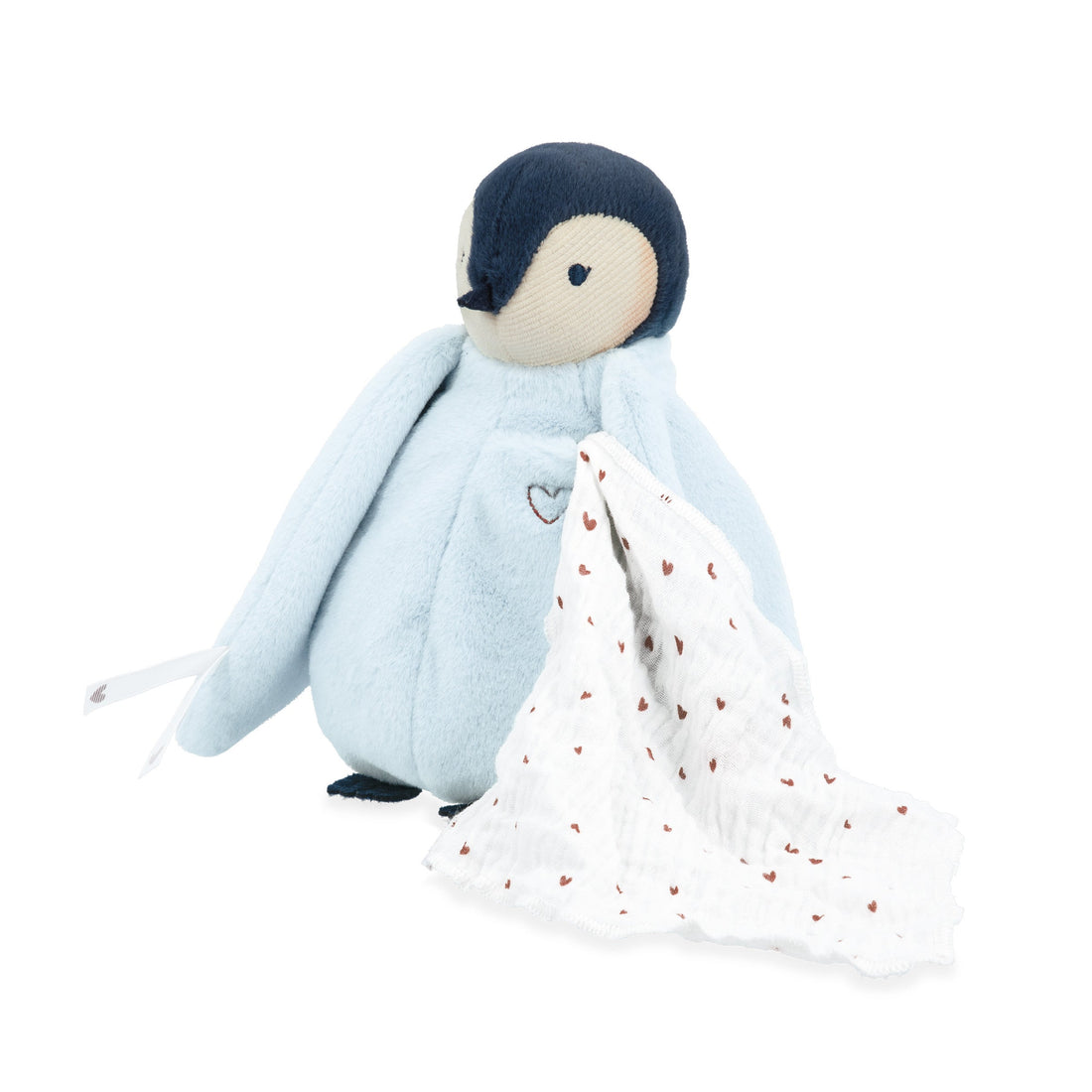 PELUCHE BISOU PINGOUIN - BLEU KALOO