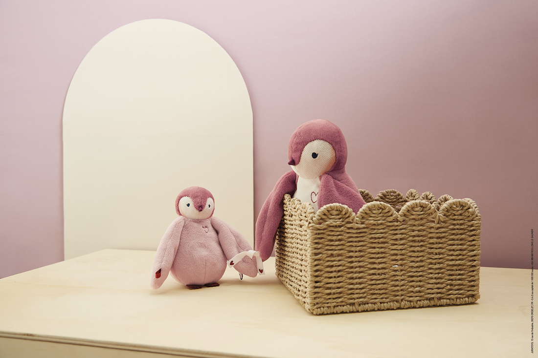 PELUCHES CÂLINES - PINGOUIN ROSE KALOO