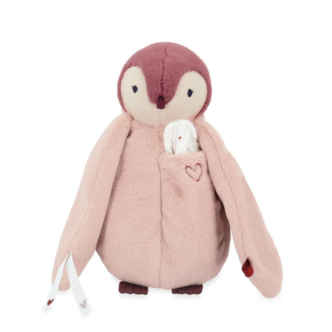 PELUCHE BISOU PINGOUIN - ROSE KALOO