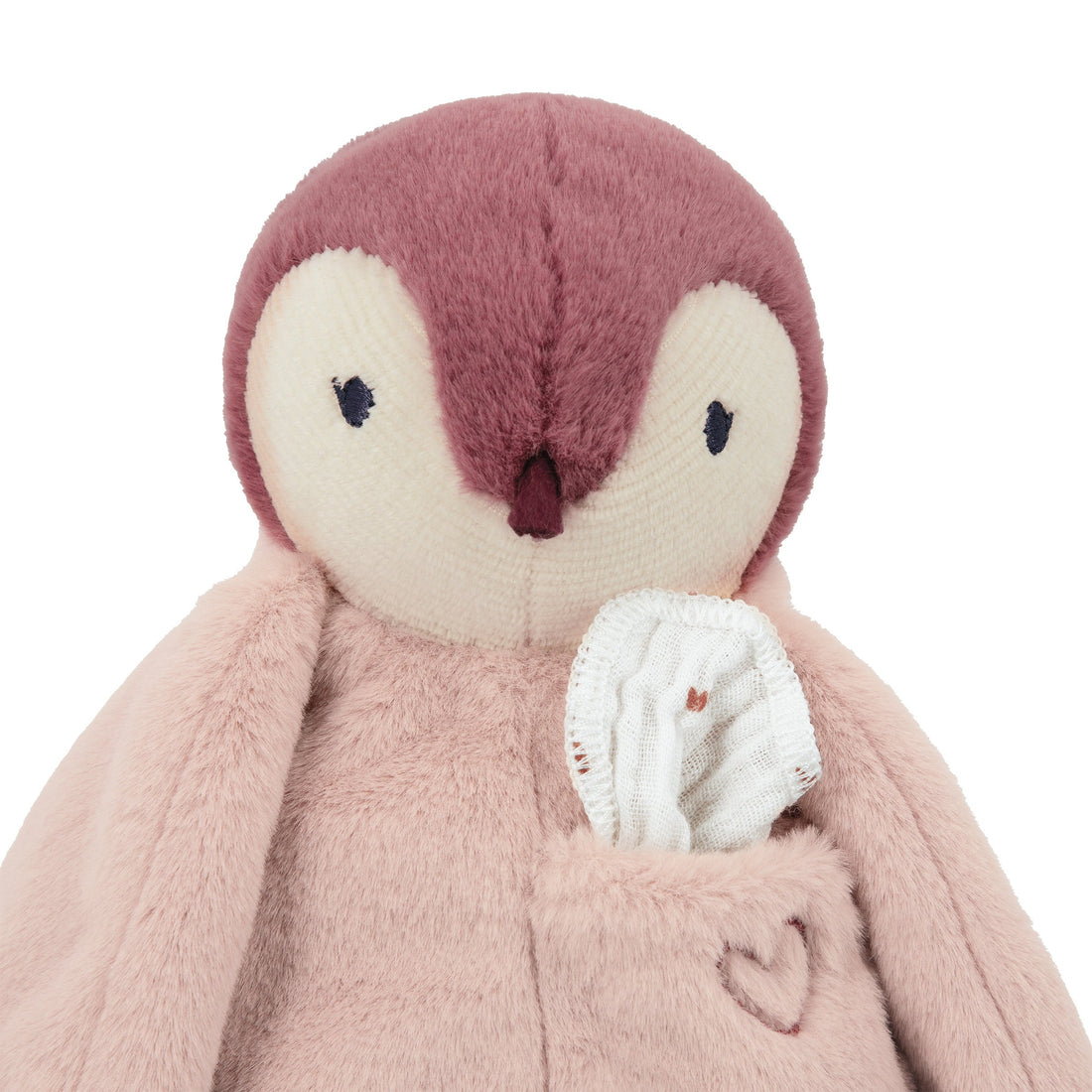 PELUCHE BISOU PINGOUIN - ROSE KALOO