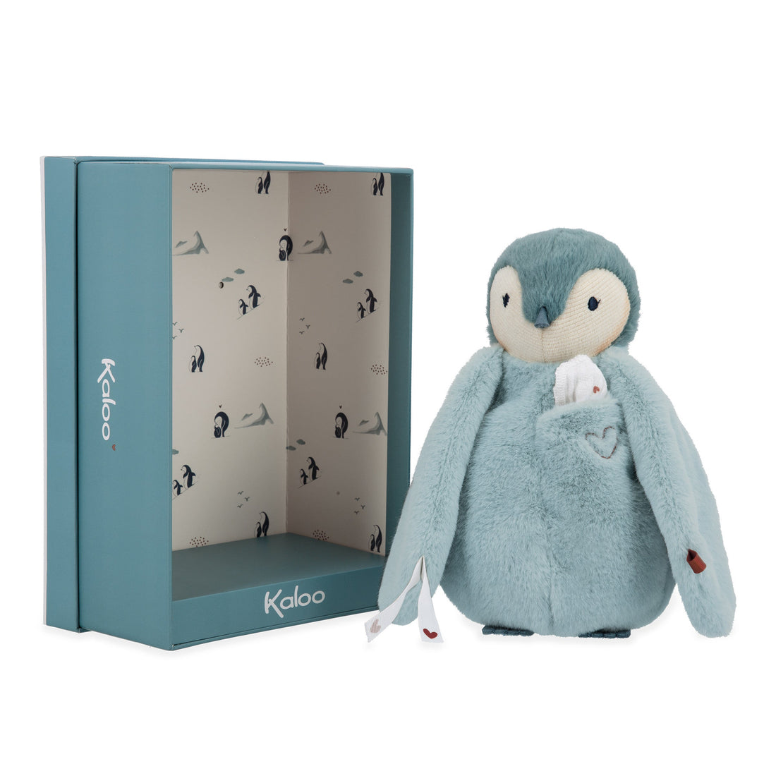 PELUCHE BISOU PINGOUIN - VERT KALOO