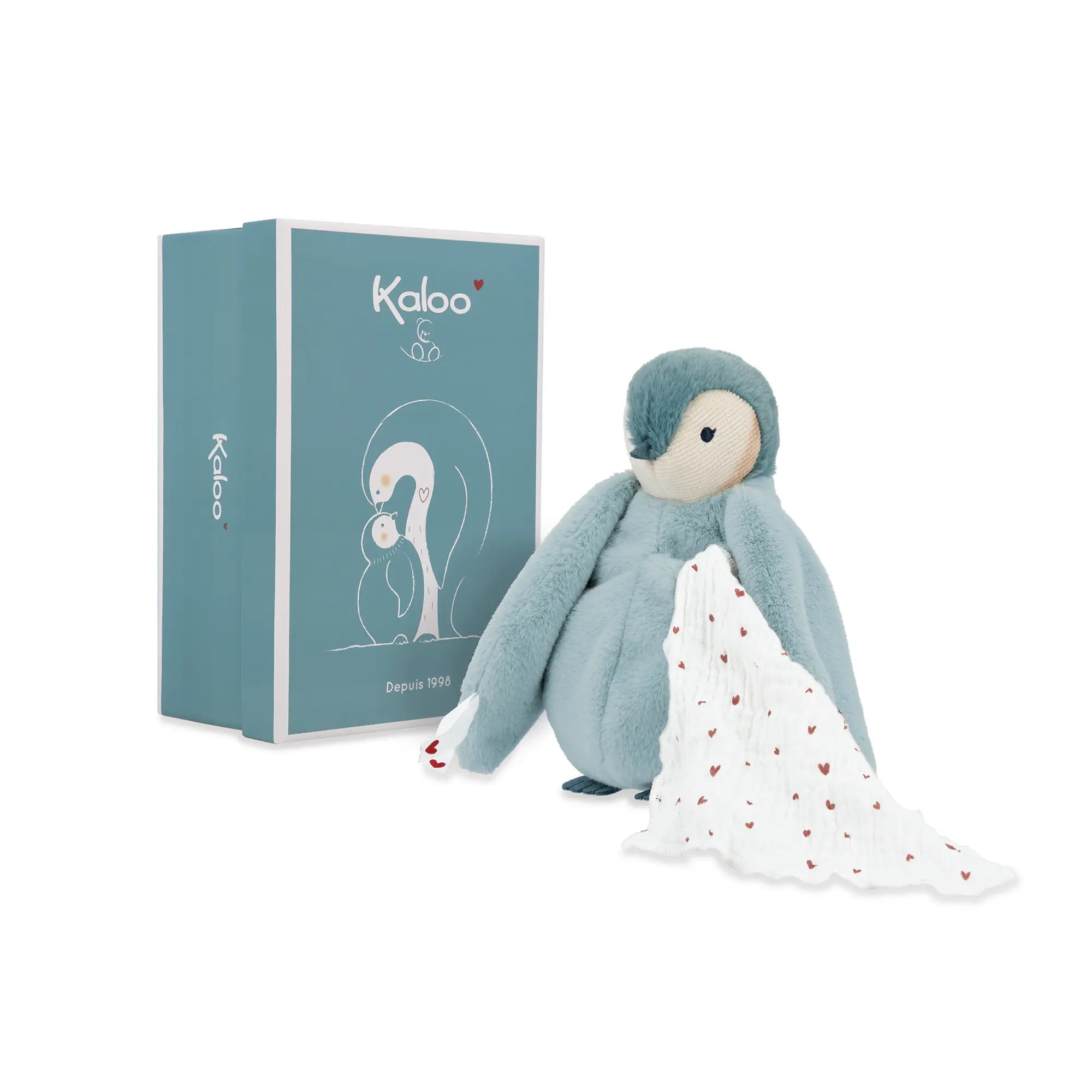 PELUCHE BISOU PINGOUIN - VERT KALOO