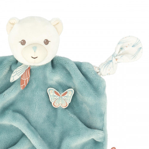 PLUME - DOUDOU OURS VERT - 26 CM KALOO