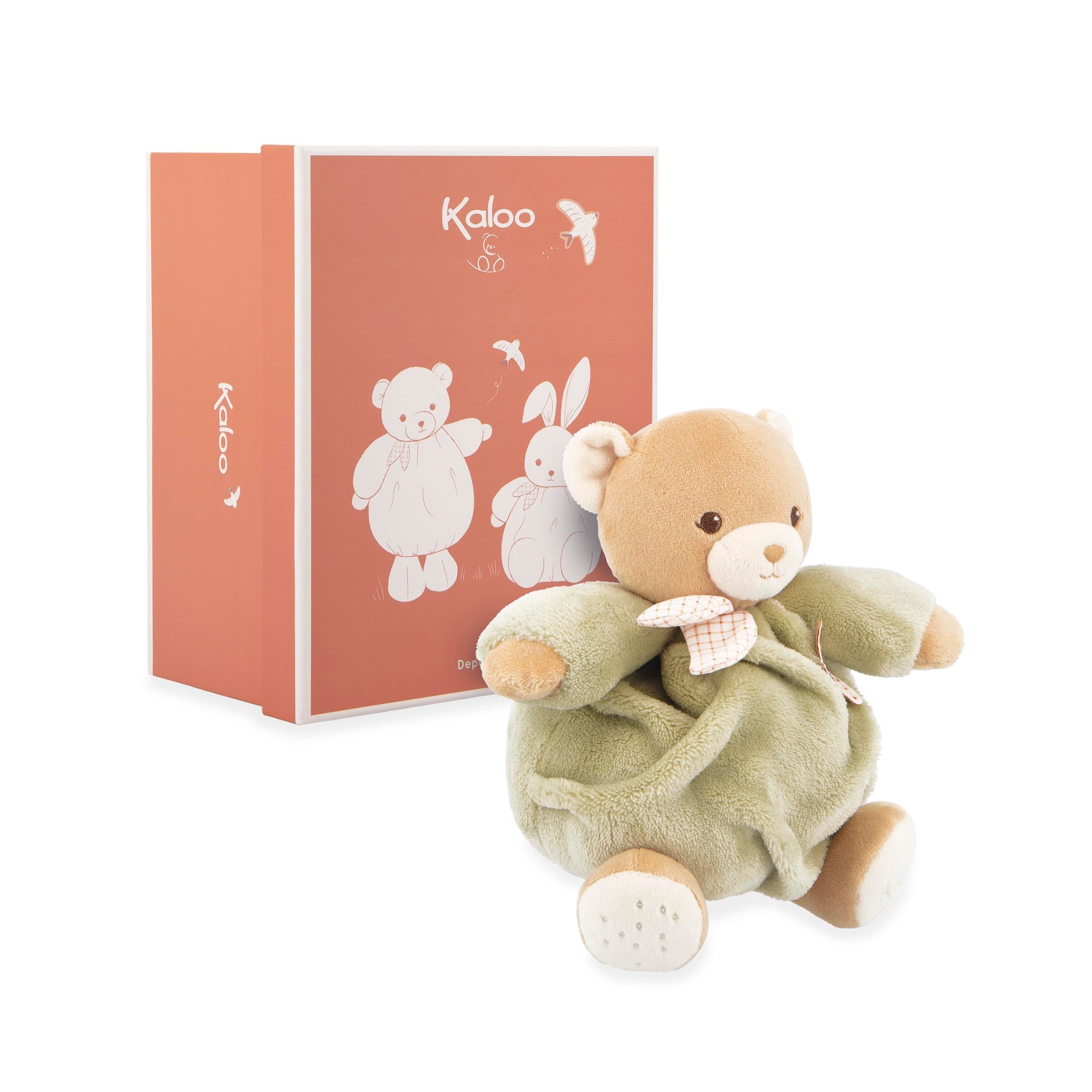INTEMPOREL: OURSON - VERT- 17cm KALOO