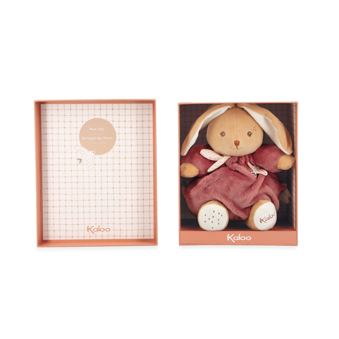 INTEMPOREL: LAPIN - ROSE FONCÉ - 17cm KALOO