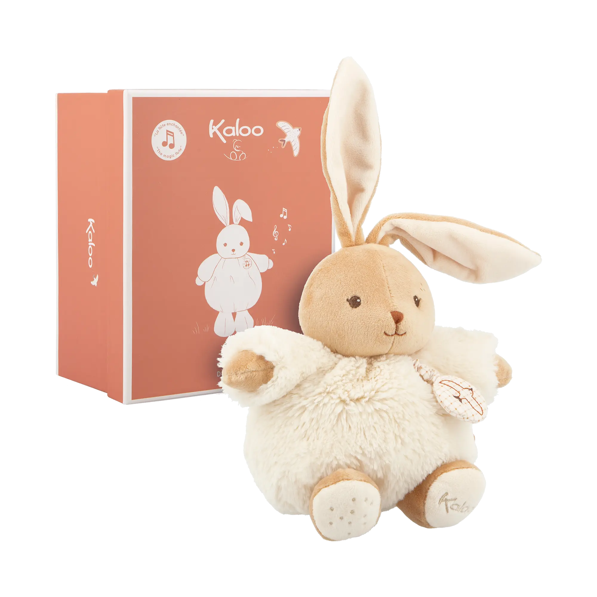 INTEMPOREL: LAPIN MUSICAL - CRÈME - 17cm KALOO