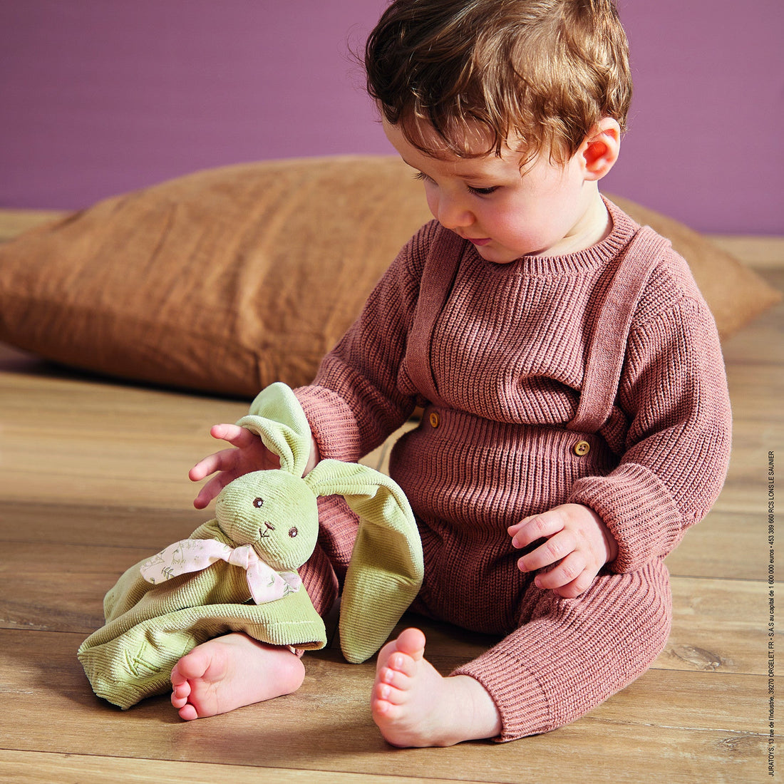 LAPINOO : DOUDOU LAPIN - VERT KALOO