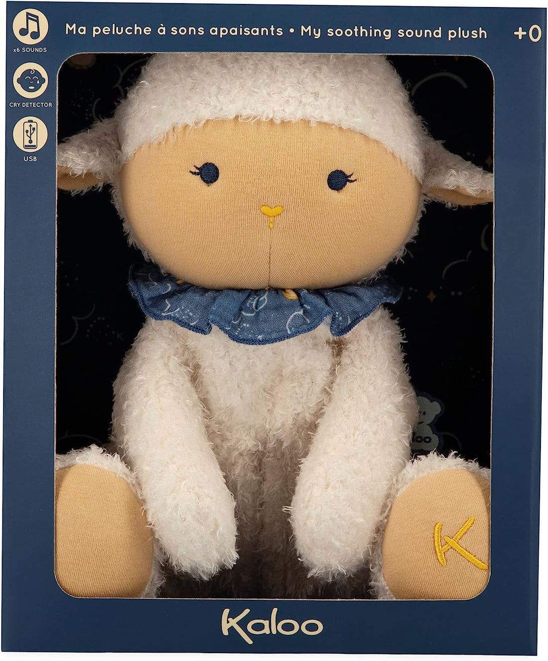 MA PELUCHE MOUTON À SONS APAISANTS - 25 CM KALOO