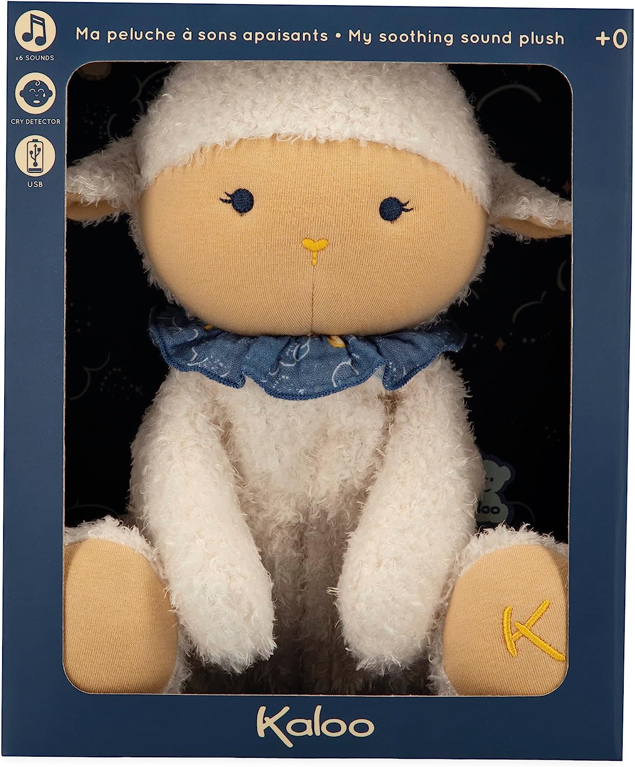 MA PELUCHE MOUTON À SONS APAISANTS - 25 CM KALOO