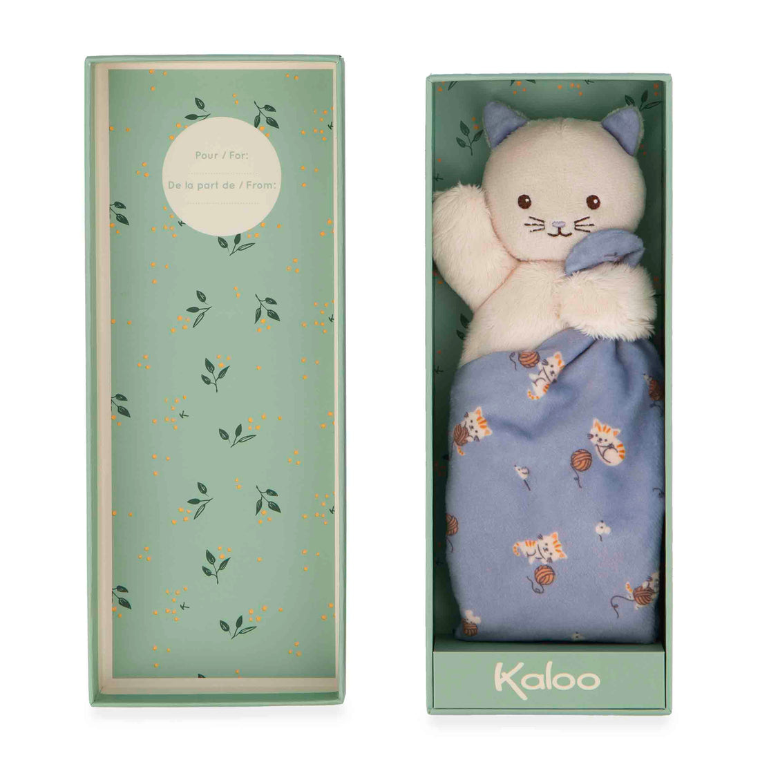 CARRÉ DOUCEUR: DOUDOU CHAT - LILAS KALOO