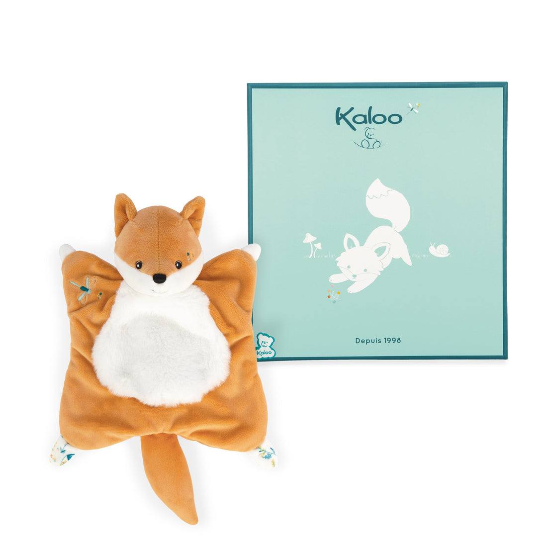 FRIPONS : DOUDOU CARRÉE LÉONARD LE RENARD KALOO
