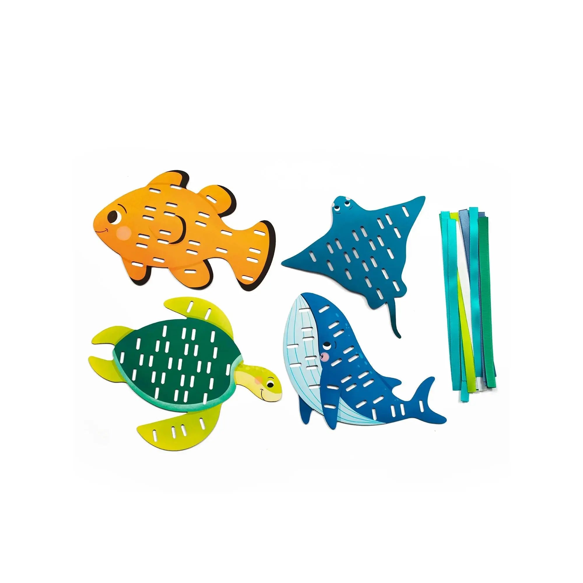 Tissage de rubans, animaux marins MY MANDARINE