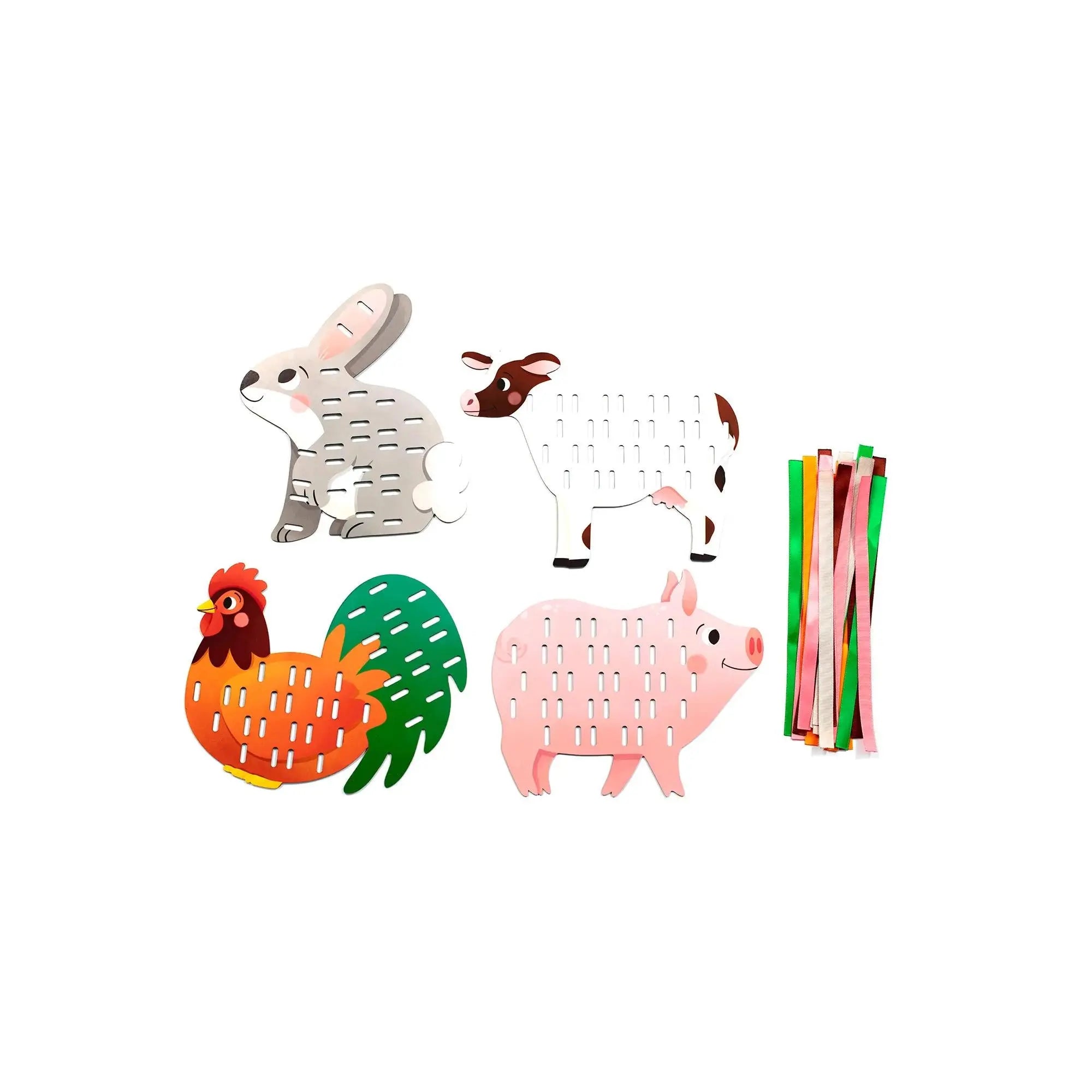 Tissage de rubans, animaux de la ferme MY MANDARINE