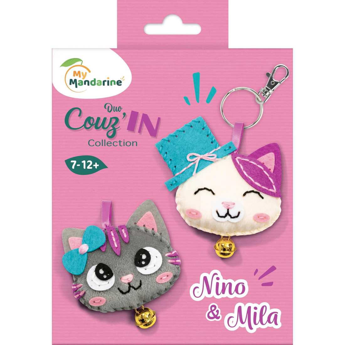 Duo Couz'In-PORTE CLÉS- NINO & MILA