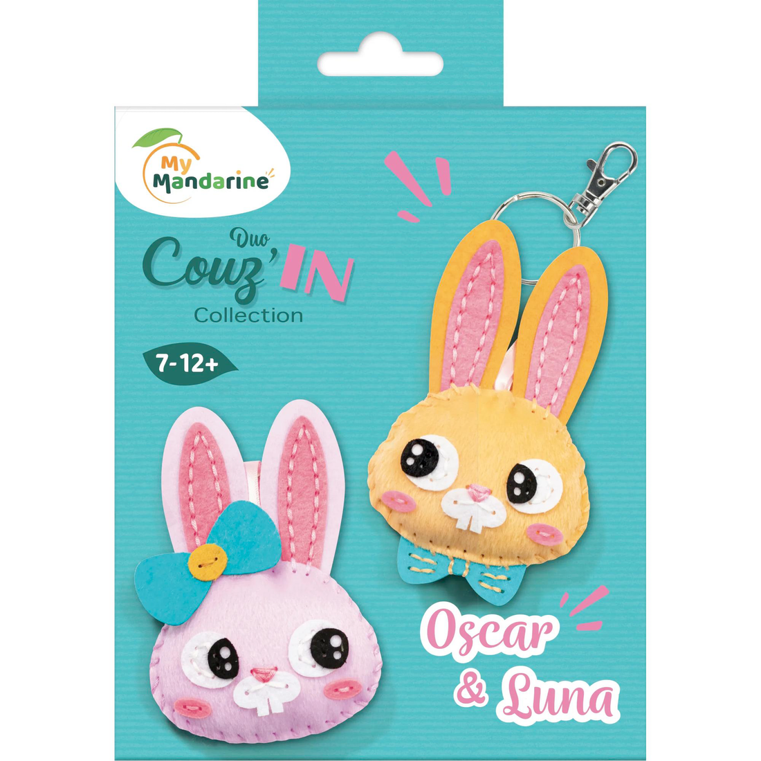 Duo Couz'In-PORTE CLÉS- OSCAR & LUNA