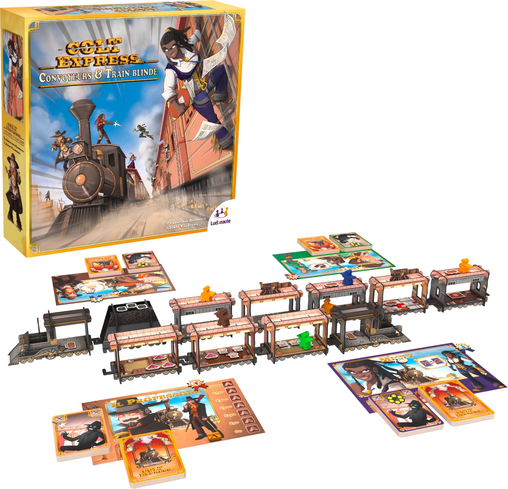 COLT EXPRESS : CONVOYEURS & TRAIN BLINDÉ LUDONAUTE