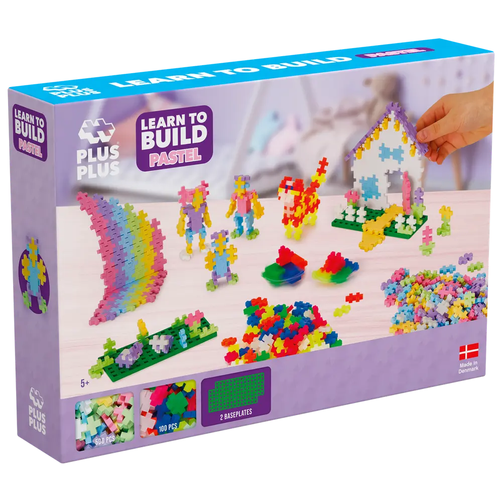 LEARN TO BUILD - PASTEL - 600 pcs PLUS PLUS