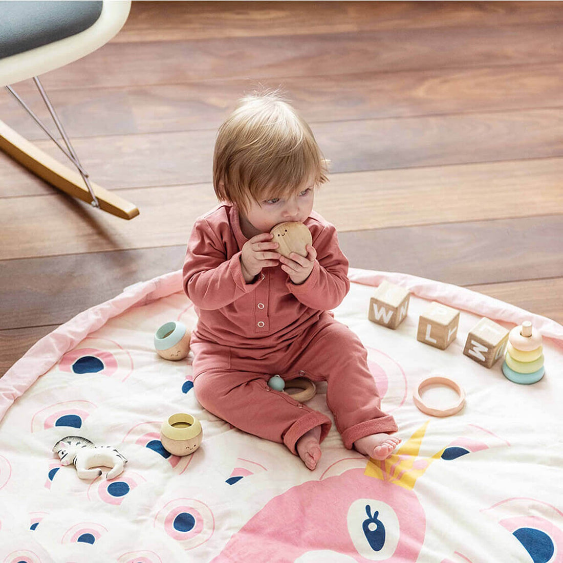 DOUX : PAON - 120 CM PLAY AND GO