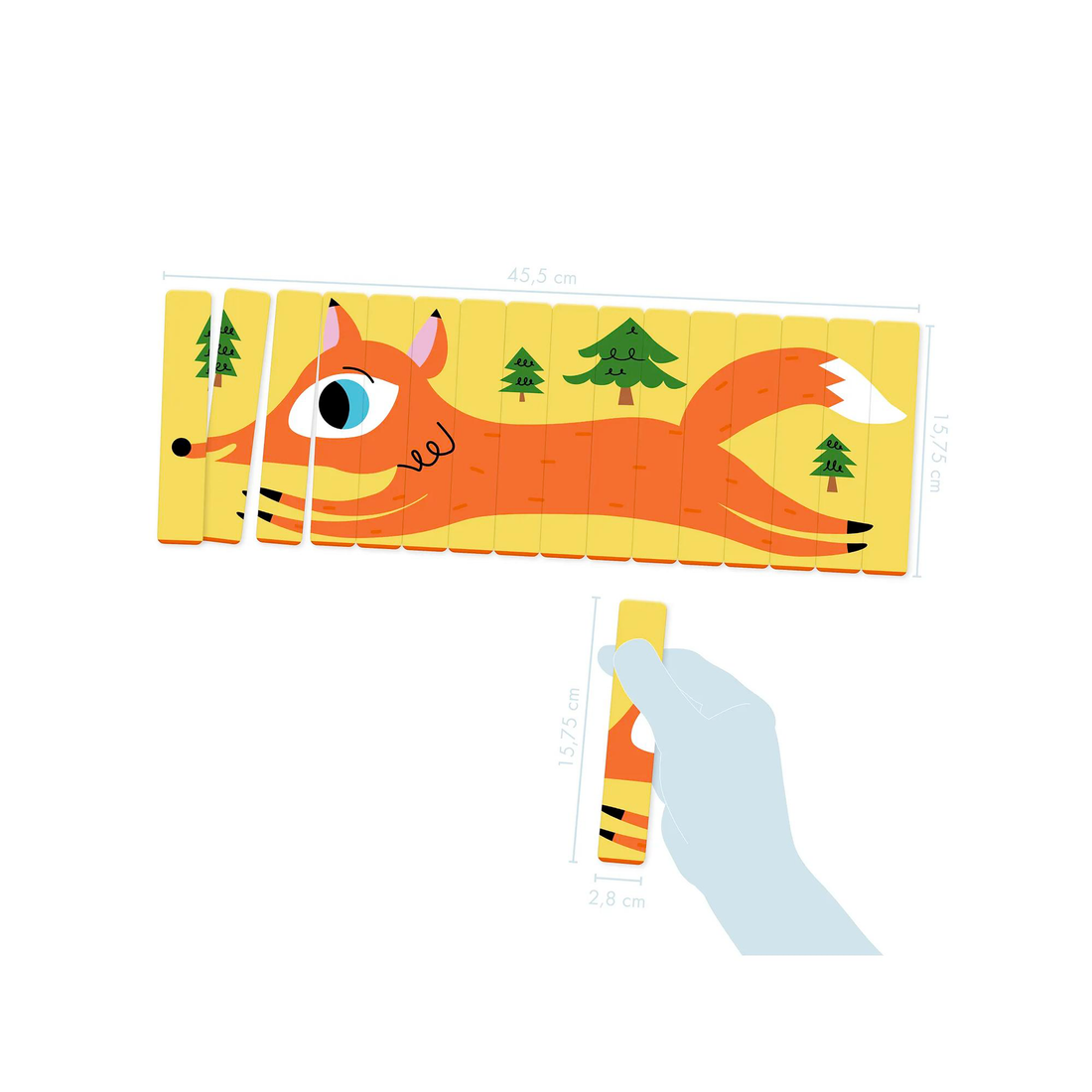 Puzzles Sticks, Animaux de la forêt