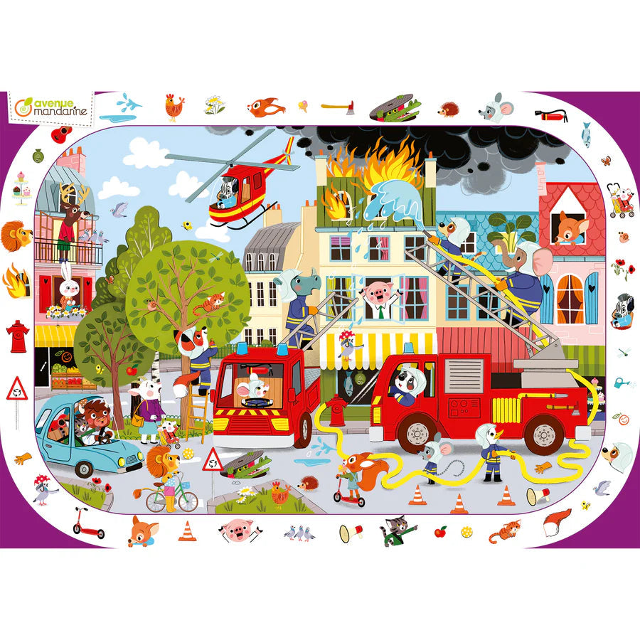 Puzzle d'observation, Pompiers MY MANDARINE