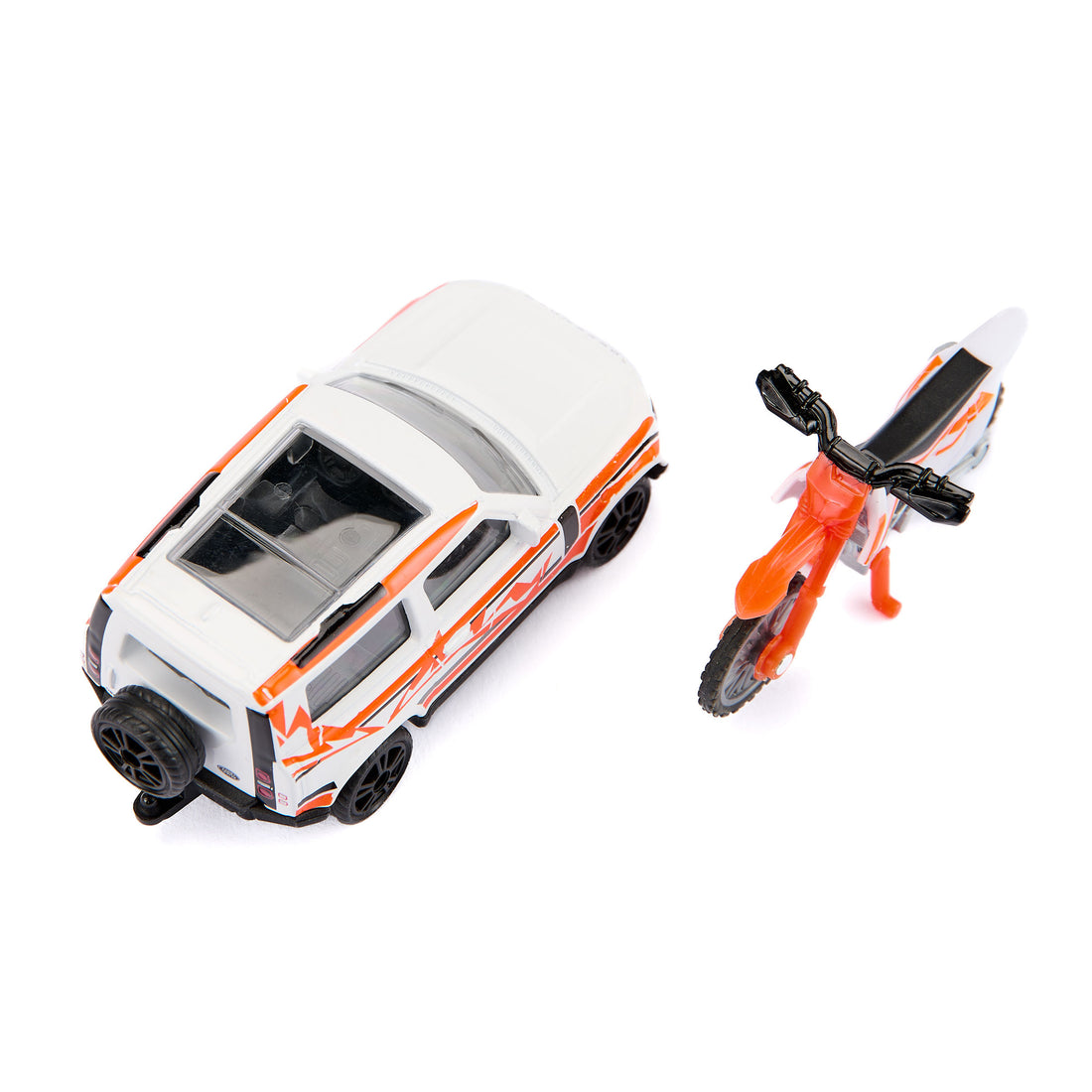 LAND ROVER DEFENDER AVEC UNE MOTO KTM MOTORBIKE