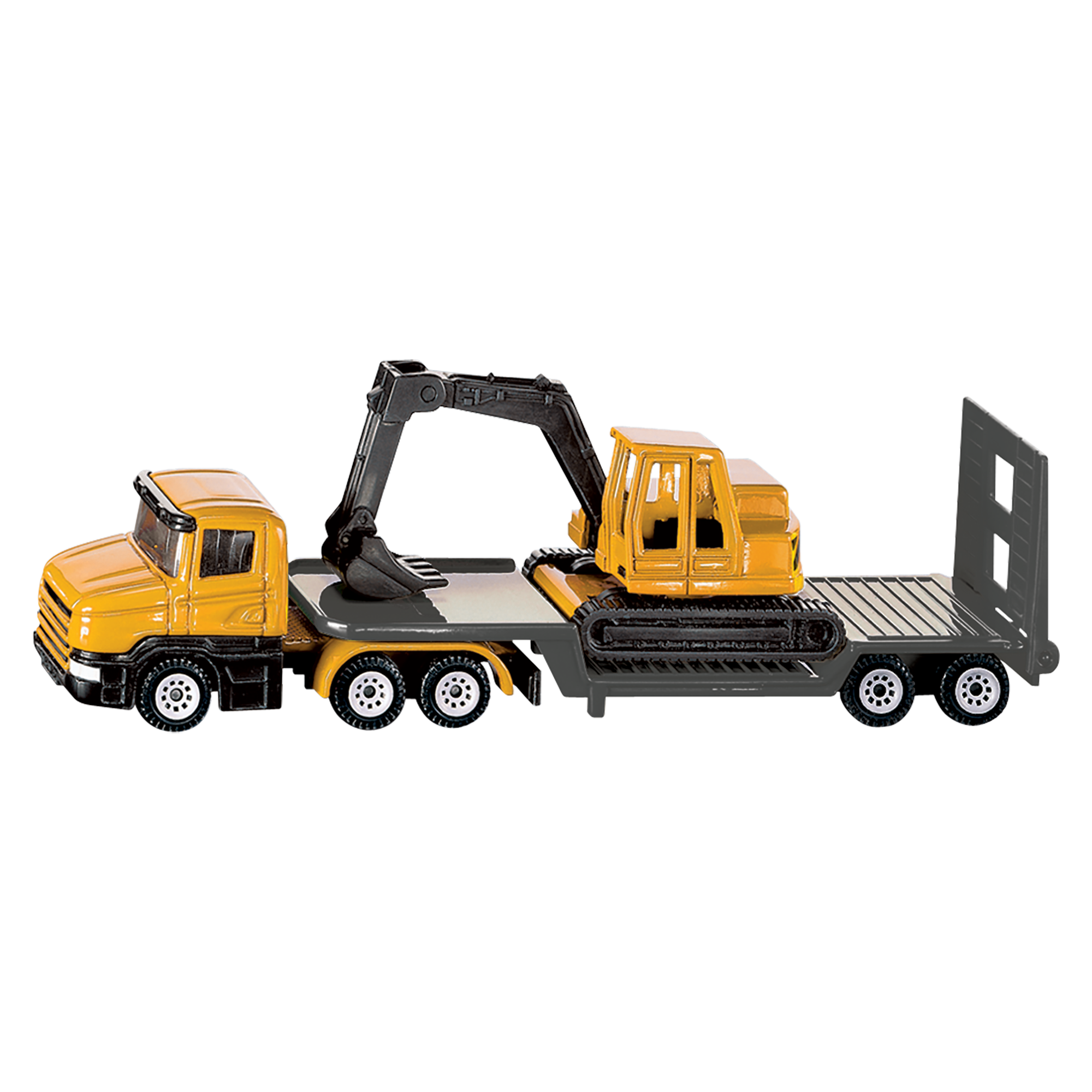 CAMION SURBAISSÉ AVEC EXCAVATRICE SIKU