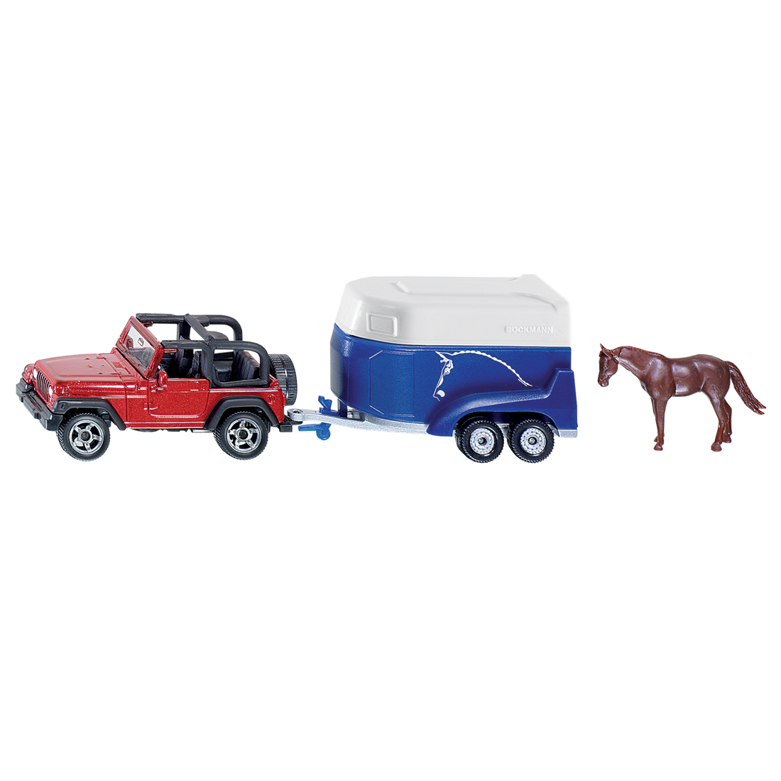 JEEP AVEC REMORQUE À CHEVAUX SIKU