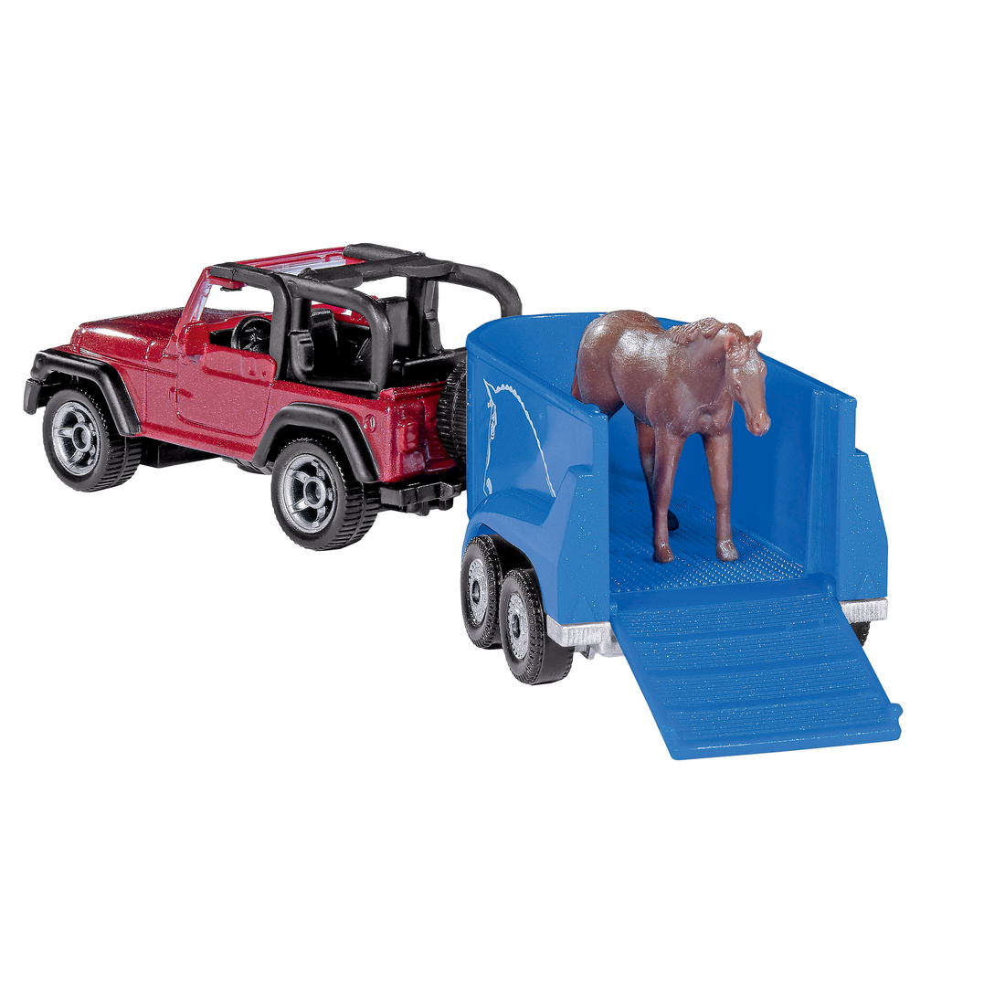 JEEP AVEC REMORQUE À CHEVAUX - SIKU