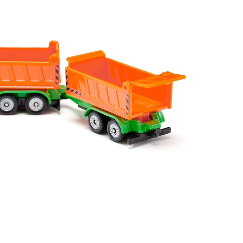 CAMION AVEC BENNE BASCULANTE ET REMORQUE À BENNE BASCULANTE SIKU
