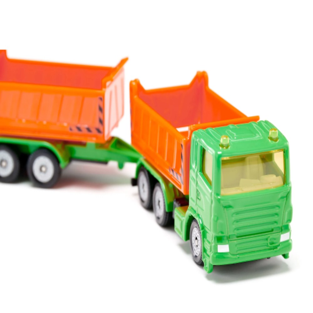 CAMION AVEC BENNE BASCULANTE ET REMORQUE À BENNE BASCULANTE SIKU