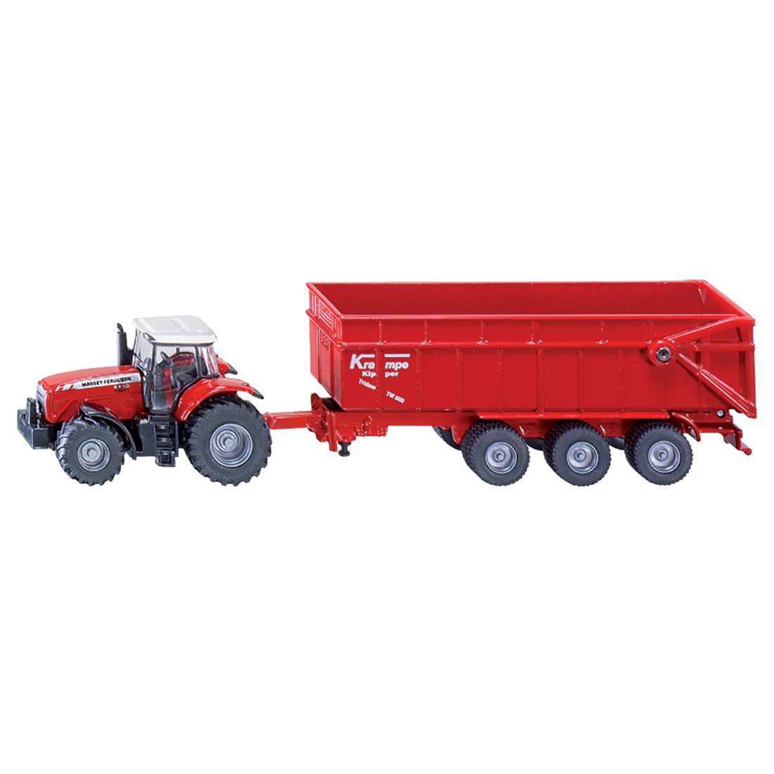 TRACTEUR MASSEY FERGUSON AVEC REMORQUE (1:87) SIKU