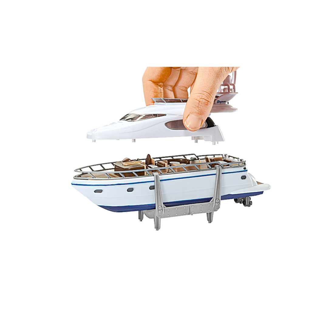 TRANSPORTEUR DE MARCHANDISES LOURDES AVEC YACHT (1:87) - SIKU