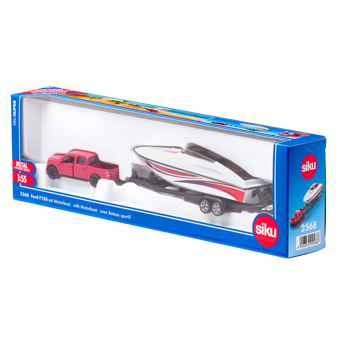 FORD F150 AVEC BATEAU À MOTEUR (1:50) - SIKU