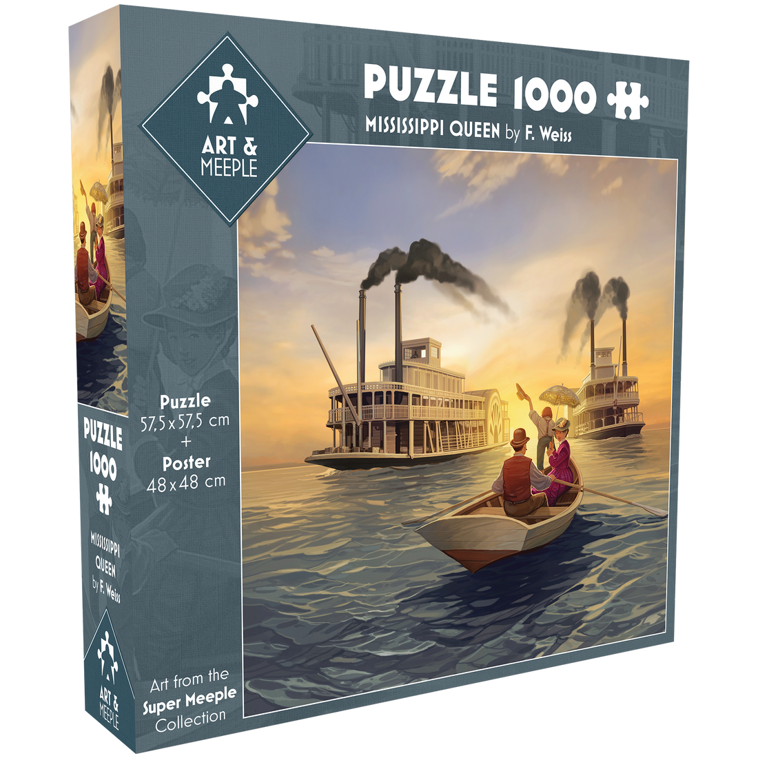 PZ1000 - ART & MEEPLE: MISSISSIPPI QUEEN TIKI EDITIONS