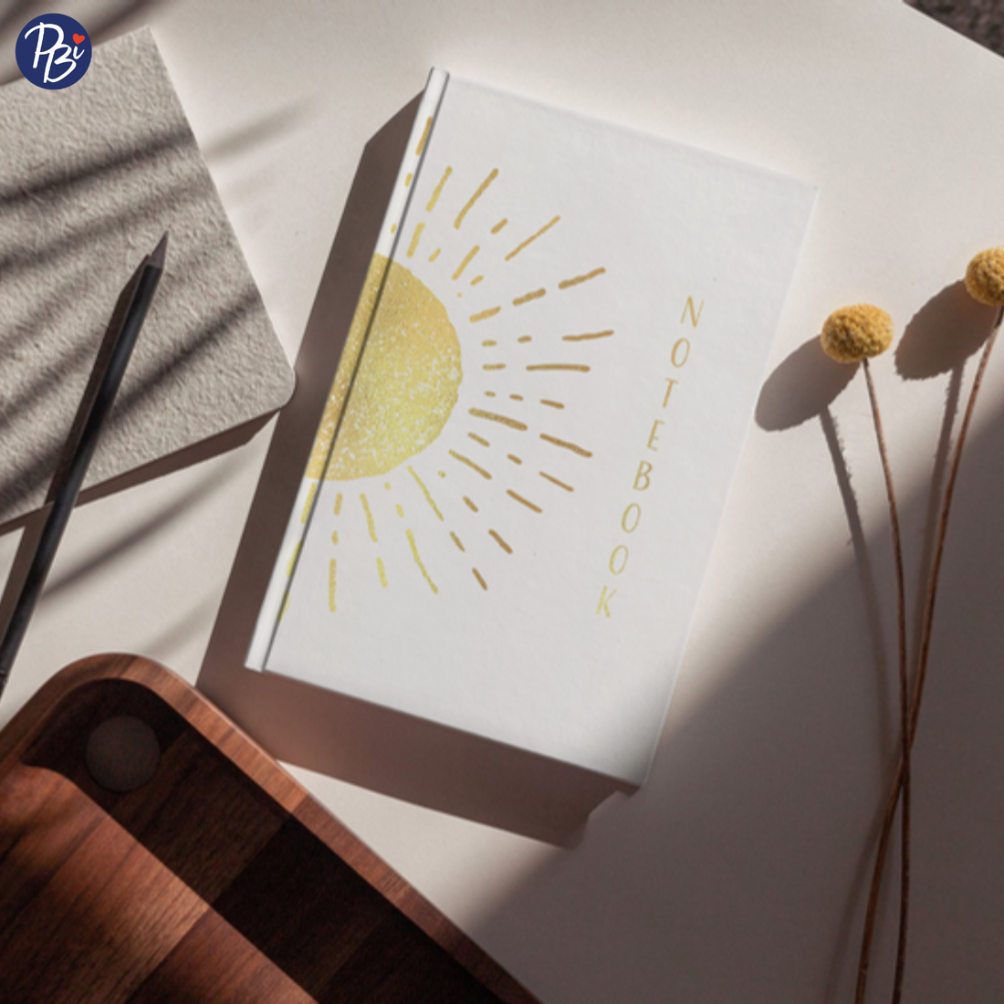 CAHIER DE NOTES - SOLEIL DORÉ PBI LIVRES NOTES