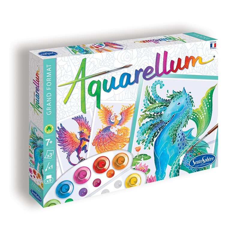 AQUARELLUM GR. FORMAT - ANIMAUX MYTHIQUES SENTOSPHERE